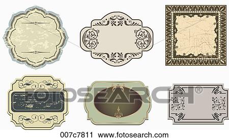 vintage style frame collection View Large Photo Image Stock Image - vintage style frame collection. Fotosearch