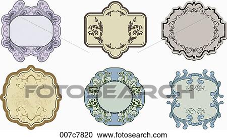 vintage style frame collection View Large Photo Image Stock Image - vintage style frame collection. Fotosearch