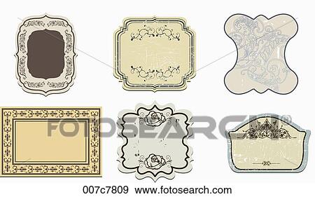 vintage style frame collection View Large Photo Image Stock Photo - vintage style frame collection. Fotosearch