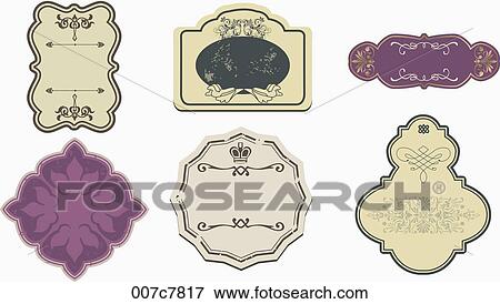 vintage style frame collection View Large Photo Image Stock Photo - vintage style frame collection. Fotosearch