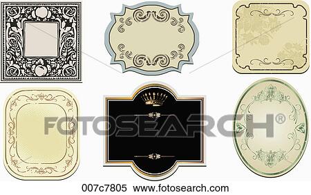 vintage style frame collection View Large Photo Image Stock Photography - vintage style frame collection. Fotosearch
