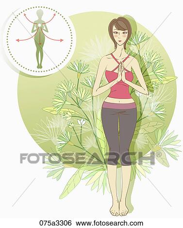 young woman exercising yoga View Large Photo Image Stock Photograph - young woman exercising yoga. Fotosearch