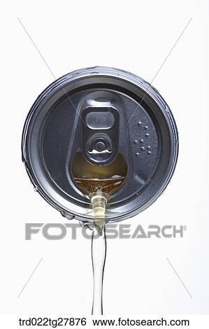 canned beer poured out View Large Photo Image Stock Photograph - canned beer poured out. Fotosearch