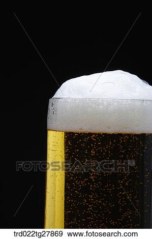 draft beer with foams View Large Photo Image Stock Photo - draft beer with foams. Fotosearch