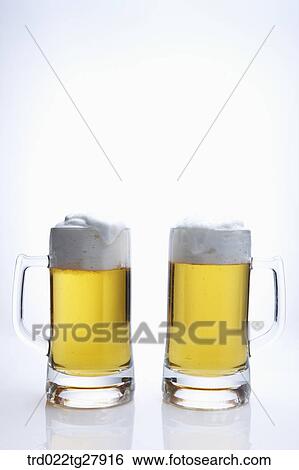 Stock Photograph - draft beers. Fotosearch