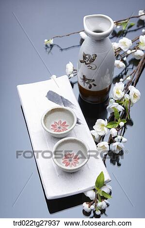Stock Photo - japanese traditional alcohol sake. Fotosearch