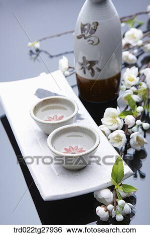 Stock Photograph - japanese traditional alcohol sake. Fotosearch