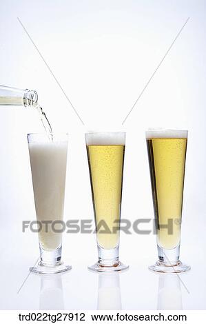 pour draft beer into glass View Large Photo Image Stock Image - pour draft beer into glass. Fotosearch