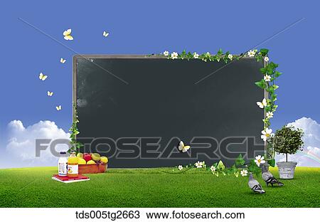 background frame in spring color View Large Illustration Drawing - background frame in spring color. Fotosearch