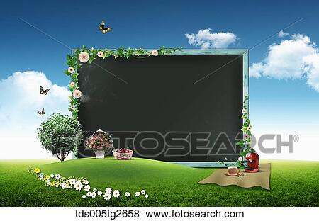 background frame in spring color View Large Illustration Stock Illustration - background frame in spring color. Fotosearch
