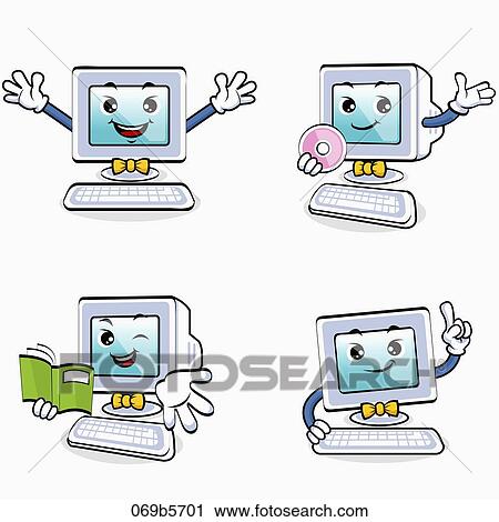 characterization of computer View Large Illustration Clip Art - characterization of computer. Fotosearch