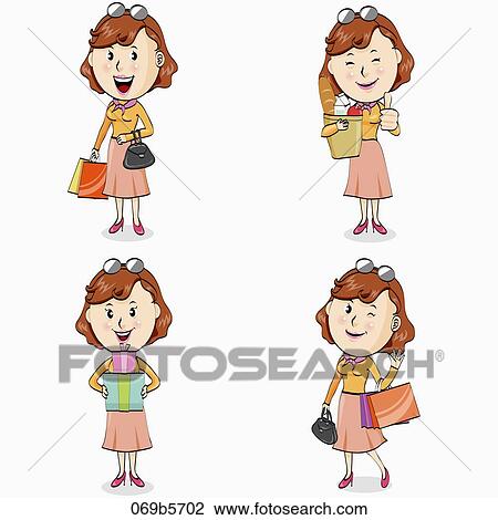 characterization of woman View Large Illustration Drawing - characterization of woman. Fotosearch