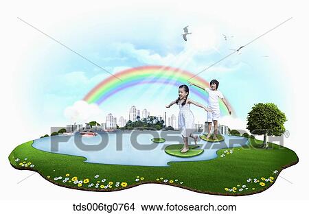 cordial family enjoying their time View Large Illustration Stock Illustration - cordial family enjoying their time. Fotosearch