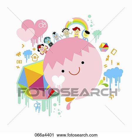 Clip Art - creative characters illustration. Fotosearch