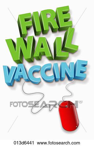 firewall vaccine View Large Illustration Clip Art - firewall vaccine. Fotosearch