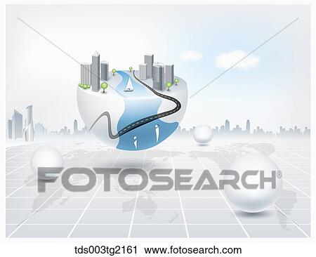 global business View Large Illustration Clip Art - global business. Fotosearch
