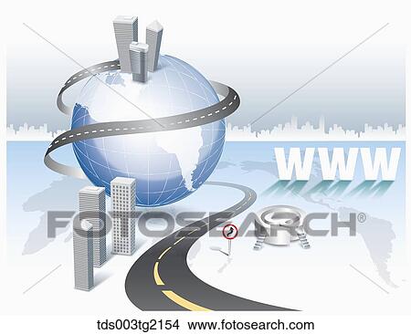 Stock Illustration - global business. Fotosearch
