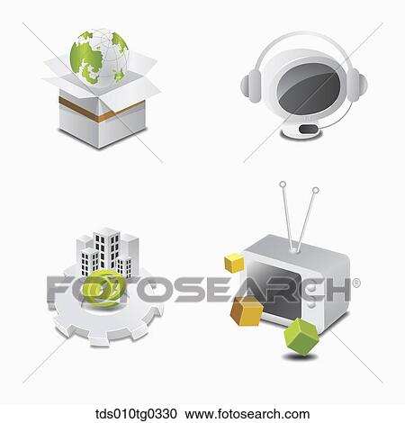 global internet business View Large Illustration Clipart - global internet business. Fotosearch