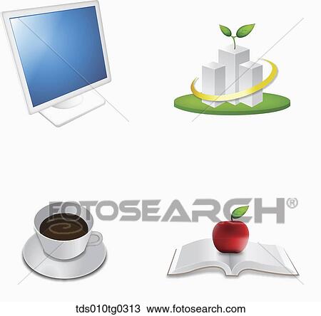 Drawing - global internet business. Fotosearch