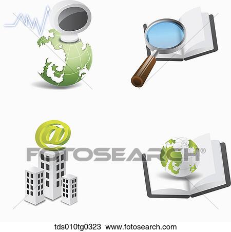 global internet business View Large Illustration Drawing - global internet business. Fotosearch