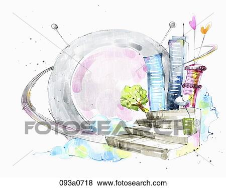 global internet environment View Large Illustration Stock Illustration - global internet environment. Fotosearch