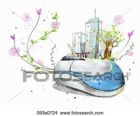 global internet environment View Large Illustration Stock Illustration - global internet environment. Fotosearch