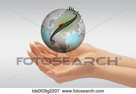 Stock Illustration - human and earth. Fotosearch