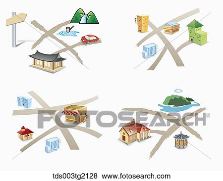 illustration of maps View Large Illustration Stock Illustration - illustration of maps. Fotosearch