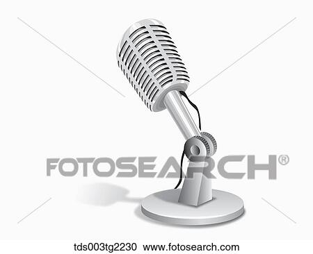 illustration of vintage item mic View Large Illustration Clipart - illustration of vintage item mic. Fotosearch