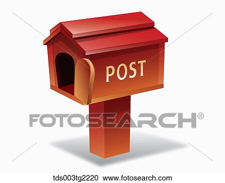 illustration of vintage item postbox View Large Illustration Clipart - illustration of vintage item postbox. Fotosearch