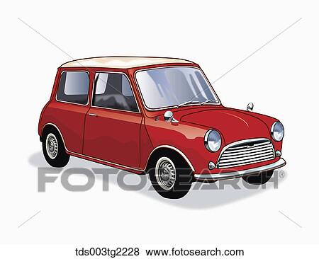 Stock Illustration - illustration of vintage item red car. Fotosearch