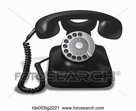 illustration of vintage item telephone View Large Illustration Clip Art - illustration of vintage item telephone. Fotosearch