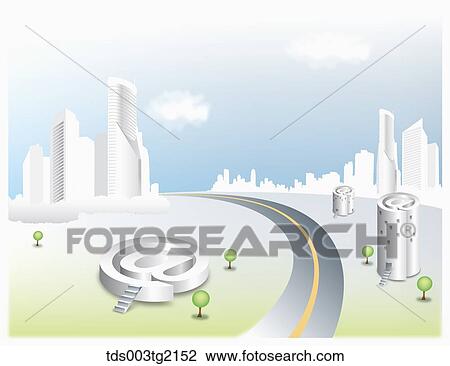 Drawing - internet business. Fotosearch