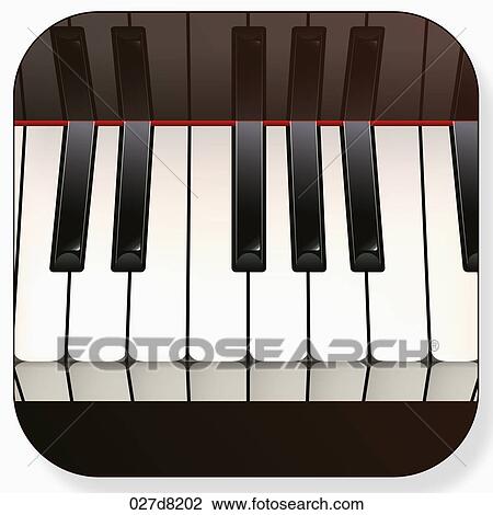 Drawing - music application icons. Fotosearch