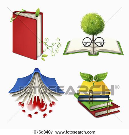 reading books View Large Illustration Stock Illustration - reading books. Fotosearch