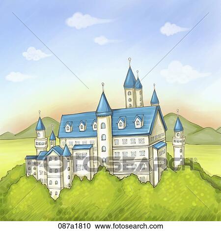 Clipart - travel landmarks in Germany. Fotosearch