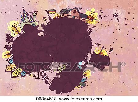 travelling landmarks of Germany View Large Illustration Stock Illustration - travelling landmarks of Germany. Fotosearch