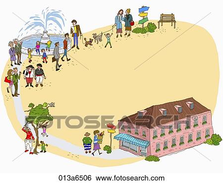 various generations and lifestyles View Large Illustration Stock Illustration - various generations and lifestyles. Fotosearch