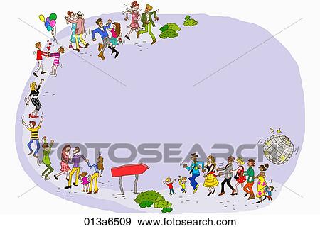 various generations and lifestyles View Large Illustration Stock Illustration - various generations and lifestyles. Fotosearch