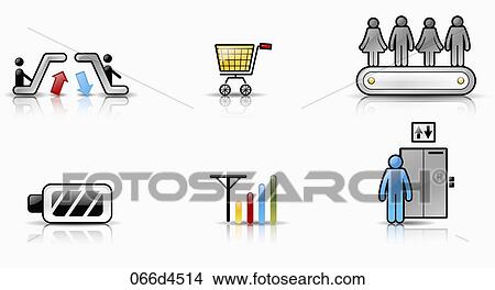 various types of application icons View Large Illustration Stock Illustration - various types of application icons. Fotosearch