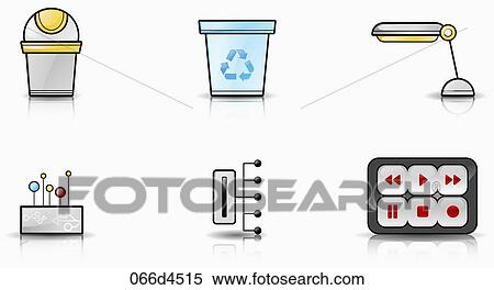 various types of application icons View Large Illustration Stock Illustration - various types of application icons. Fotosearch