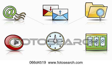 various types of application icons View Large Illustration Stock Illustration - various types of application icons. Fotosearch