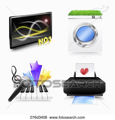 various types of electronics View Large Illustration Stock Illustration - various types of electronics. Fotosearch