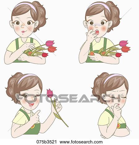 various types of expressions of florist View Large Illustration Clip Art - various types of expressions of florist. Fotosearch