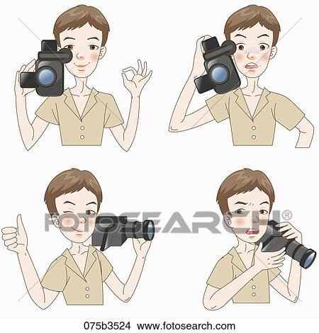 various types of expressions of producer View Large Illustration Stock Illustration - various types of expressions of producer. Fotosearch