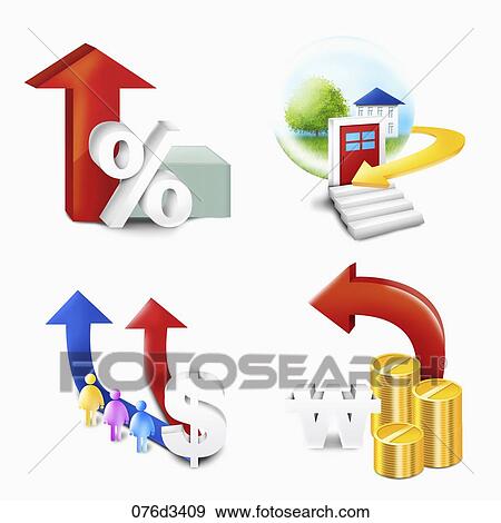 Stock Illustration - various types of financial index. Fotosearch