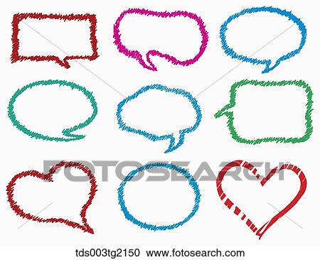 various types of speech bubbles View Large Illustration Clipart - various types of speech bubbles. Fotosearch