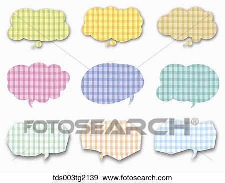 Stock Illustration - various types of speech bubbles. Fotosearch
