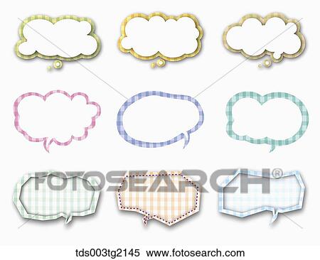 Stock Illustration - various types of speech bubbles. Fotosearch