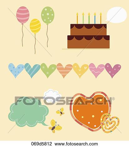 various types of sticker icons View Large Illustration Drawing - various types of sticker icons. Fotosearch